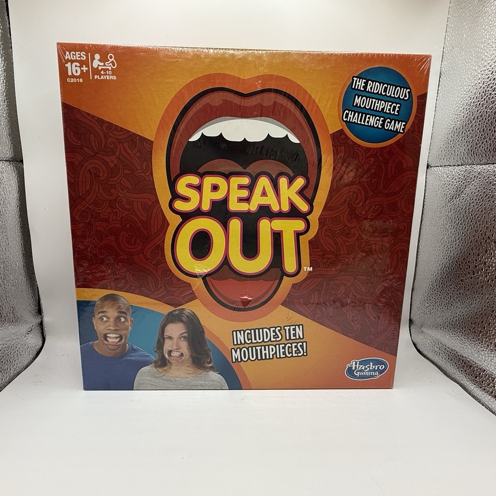 Speak Out Game with 10 Mouthpieces, Amazing Fun for All the Family New sealed